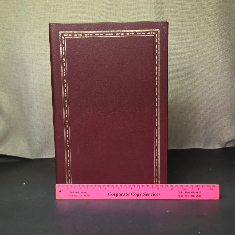 Thompson Bonded Leather Photo Album W/sleeves, A Fathers Legacy Book